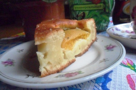 Torta morbida con ricotta e pesche - мягкий пирог с рикоотой и персиками: шаг 8