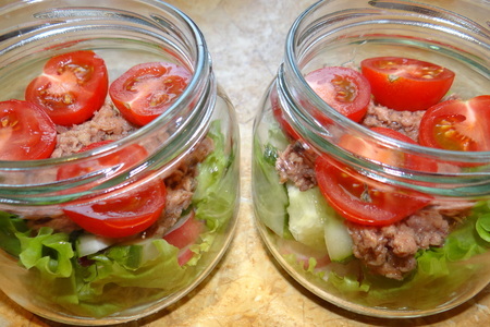 Овощной салат с тунцом (идеи для пикника): шаг 4