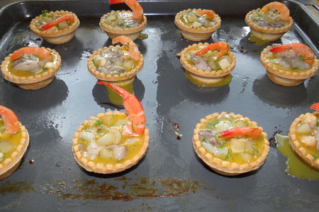 Закусочные тарталетки с морепродуктами (идеи для пикника): шаг 5