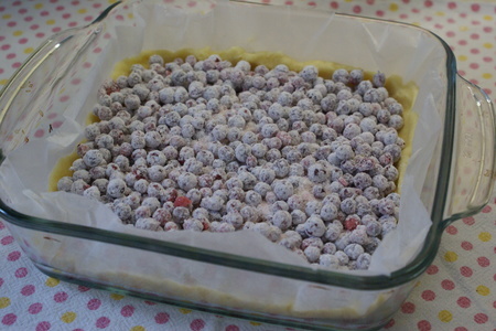 Crowberry and blueberry crumb bars (брусничное и черничное печенье с крошкой): шаг 8