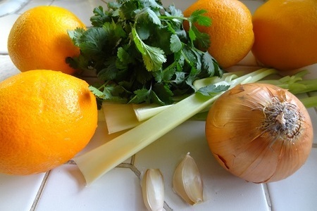 Апельсиновый крем-суп с морским окунем: шаг 5