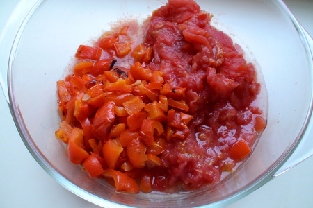 Овощной, летний  супчик с томатно-чесночными  гренками: шаг 4