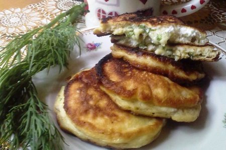 Завтрак для сыроманов и сыроедов: оладьи в стиле «хачапури»: шаг 8