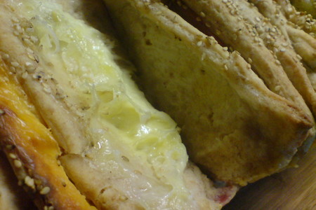 Monte-cristo bread//закусочный хлеб с ветчиной и сыром: шаг 8