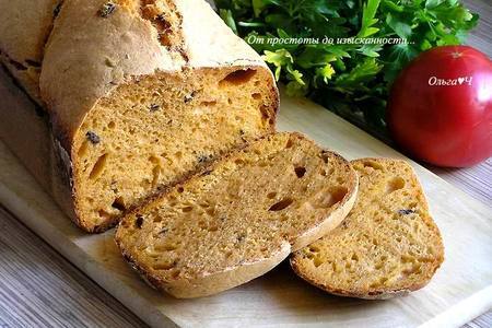Томатный хлеб с маслинами и овсяными отрубями: шаг 6