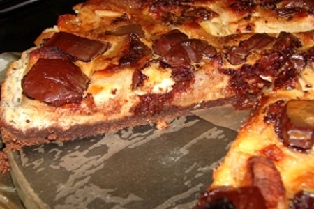 Яблочный пирог с шоколадом: шаг 7