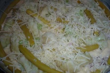 Куриная грудка с овощамии сыром в тесте: шаг 3