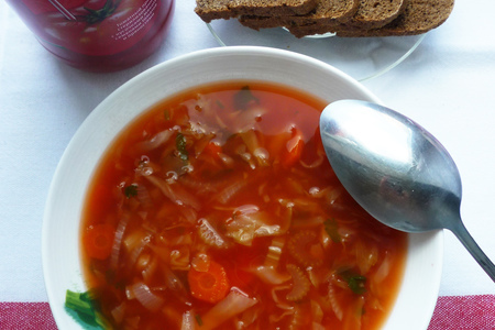 Суп томатный с капустой: шаг 4