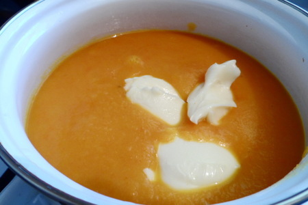 Суп пюре из моркови с сыром.: шаг 4