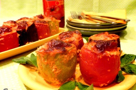 Фаршированные овощи,под томатно-йогуртовым соусом: шаг 7