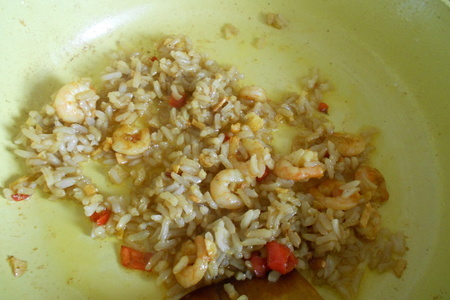 Жареный рис с креветками: шаг 4