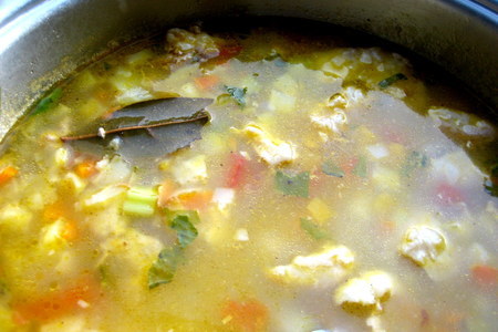 Сборный овощной суп на свинине: шаг 8