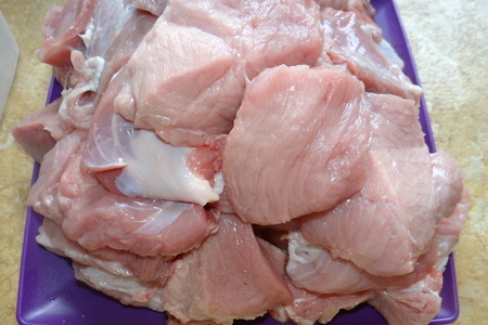 Свиная не жирная домашняя колбаса: шаг 1