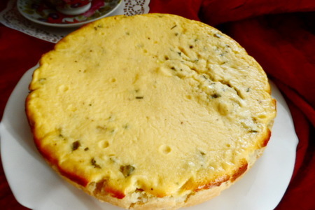 Луковый пирог с сыром.: шаг 7
