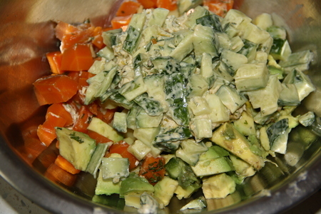 Овощной салат: шаг 3