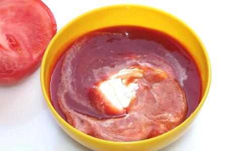 Закусочные пышки на томатном соке: шаг 2