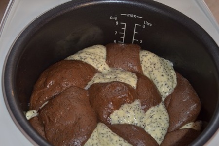 Сладкий маково-шоколадный хлеб (мультиварка): шаг 7