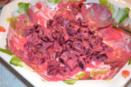 Салат из свеклы с миндальными лепестками: шаг 3