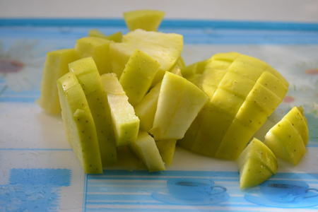 Зеленый фруктовый салат: шаг 3