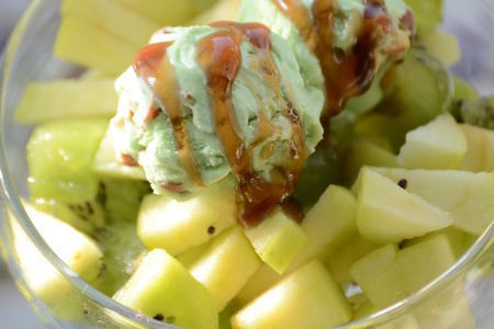 Зеленый фруктовый салат: шаг 7