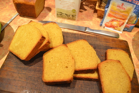 Французская шарлотка из хлеба с творожно-яблочной начинкой: шаг 3