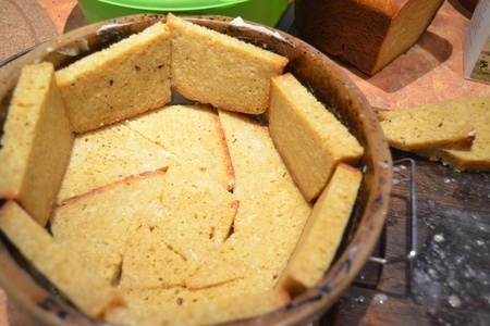 Французская шарлотка из хлеба с творожно-яблочной начинкой: шаг 4