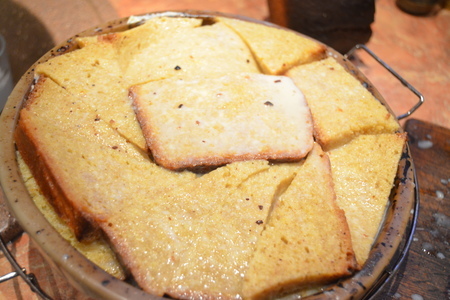 Французская шарлотка из хлеба с творожно-яблочной начинкой: шаг 7