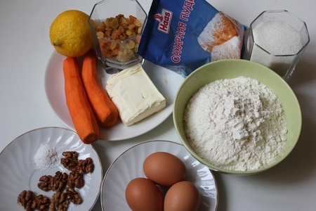 Морковный пирог с изюмом: шаг 1