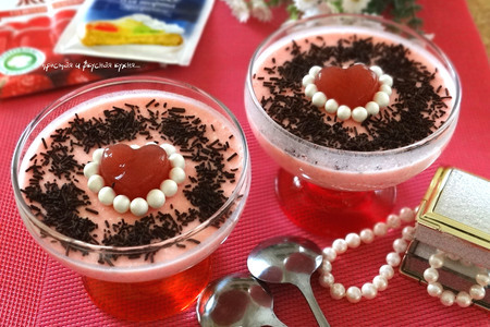 Творожно-клубничный десерт "валентинка": шаг 6