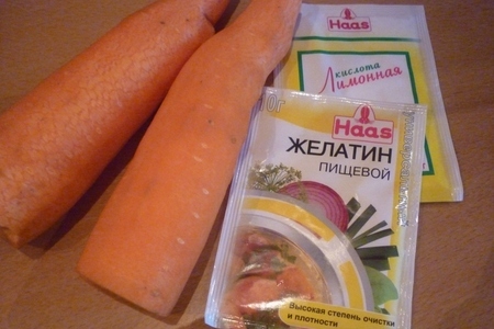Морковное десертное желе: шаг 1