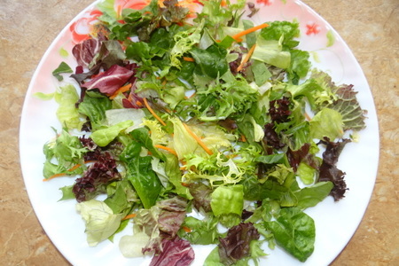 Салат витаминный с моцареллой unagrande и ароматной заправкой: шаг 1