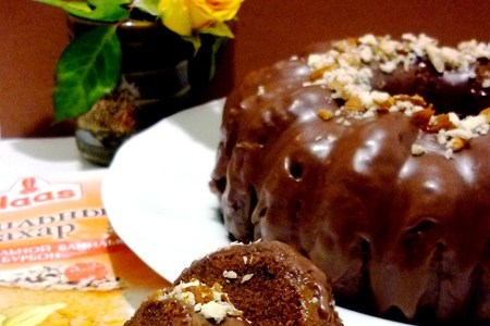 Шоколадный кекс "и бархат глаз твоих"  : шаг 7