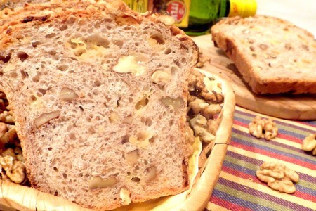 Хлеб пшеничный, цельнозерновой с сыром и грецкими орехами: шаг 7