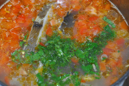Острый овощной суп с камбалой: шаг 6