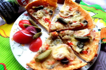 Пицца с салями и маслинами: шаг 9