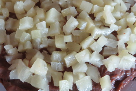 Шоколадный торт с ананасами и заварным кремом: шаг 8