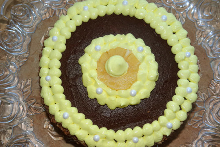 Трехслойный торт с ананасом "pour toi": шаг 17