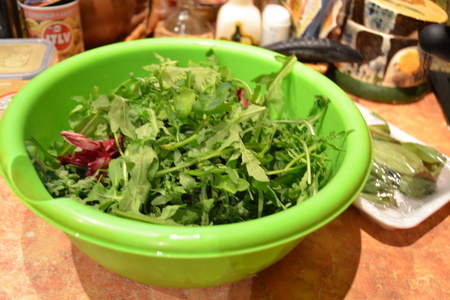 Зеленый салат с оливками и соусом тартар: шаг 2