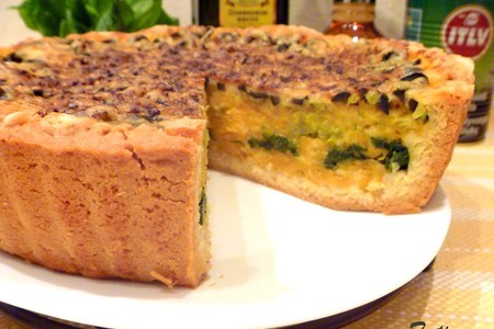 Пирог тыквенно-сырный с маслинами: шаг 7