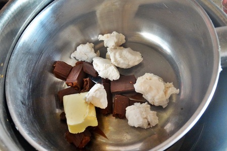 Каша из 5 злаков под шоколадно-зефирным соусом: шаг 4