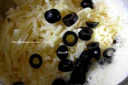 Сырные булочки с маслинами и кунжутом: шаг 2