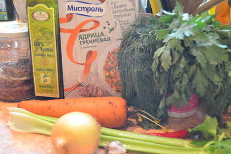 Гречка с овощами и домашней тушенкой за 20 минут : шаг 1