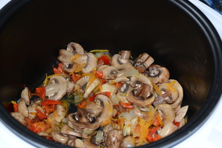 Гречневая каша с овощами и грибами: шаг 6