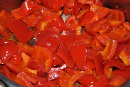Консоме из красного перца (consommé de poivrons rouges): шаг 2