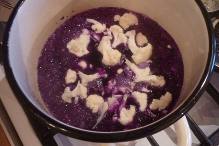 Мильфей из свеклы с фиолетовой капустой: шаг 1