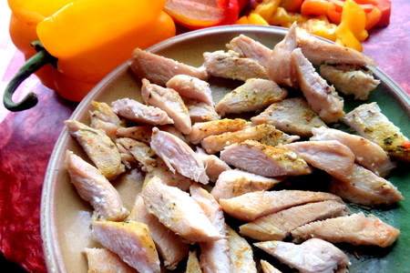 Курица с овощами и грибами к рису за 30 минут: шаг 2