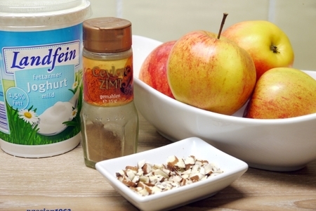 Йогурт-крем «наливное яблочко»: шаг 1
