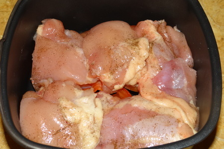 Рис индика и бедрышки куриные с баклажанами в томате за 35 минут: шаг 4