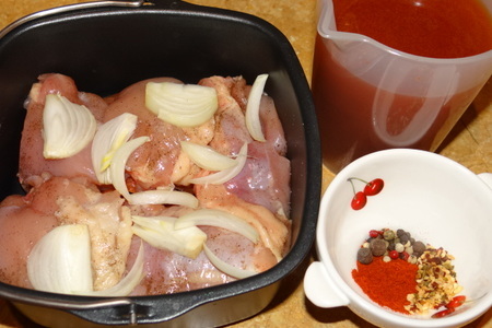 Рис индика и бедрышки куриные с баклажанами в томате за 35 минут: шаг 5
