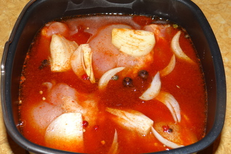 Рис индика и бедрышки куриные с баклажанами в томате за 35 минут: шаг 6